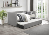 Adra Gray Twin Daybed with Trundle by Homelegance at Eve Furniture