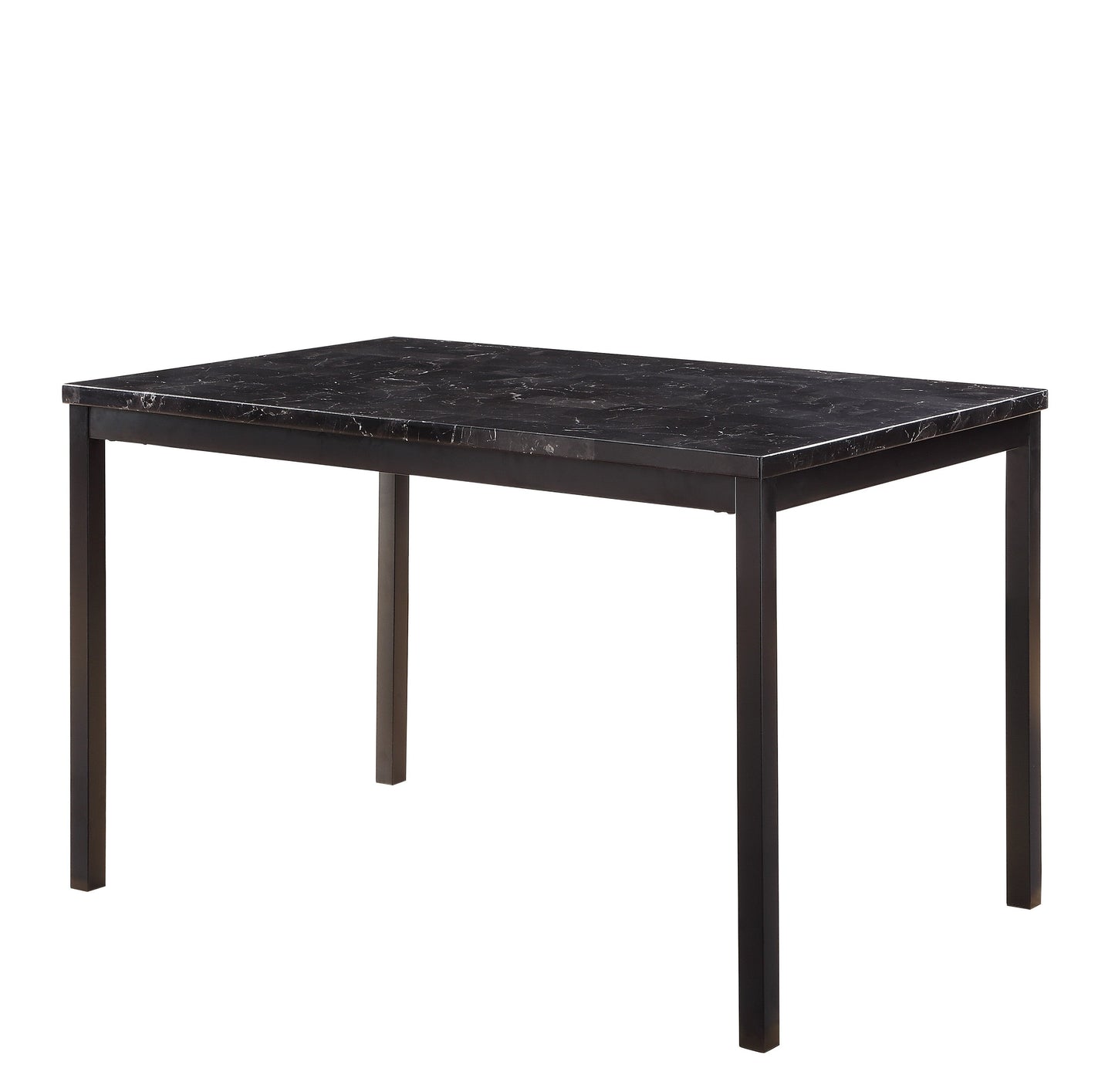 Tempe Black Marble-Top Dining Set