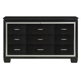 Allura Black Dresser by Homelegance at Eve Furniture