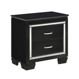 Allura Black Nightstand by Homelegance at Eve Furniture