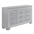 Allura Silver Dresser by Homelegance at Eve Furniture