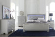 Allura Silver LED Upholstered Panel Youth Bedroom Set by Homelegance at Eve Furniture
