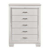 Allura White LED Upholstered Panel Youth Bedroom Set by Homelegance at Eve Furniture