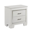 Allura White Nightstand by Homelegance at Eve Furniture