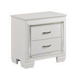 Allura White Nightstand by Homelegance at Eve Furniture