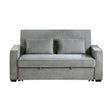Alta Gray Convertible Studio Sofa with Pull-out Bed by Homelegance at Eve Furniture