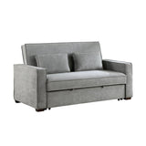 Alta Gray Convertible Studio Sofa with Pull-out Bed by Homelegance at Eve Furniture
