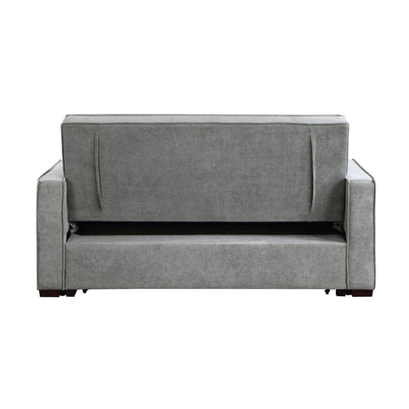 Alta Gray Convertible Studio Sofa with Pull-out Bed by Homelegance at Eve Furniture