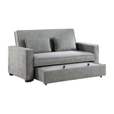 Alta Gray Convertible Studio Sofa with Pull-out Bed by Homelegance at Eve Furniture