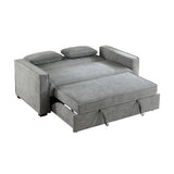 Alta Gray Convertible Studio Sofa with Pull-out Bed by Homelegance at Eve Furniture