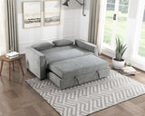 Alta Gray Convertible Studio Sofa with Pull-out Bed by Homelegance at Eve Furniture