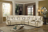 Amite Beige 6-Piece Modular Power Reclining Sectional by Homelegance at Eve Furniture
