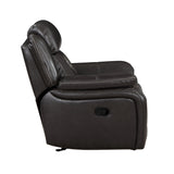 Amite Dark Gray Glider Reclining Chair by Homelegance at Eve Furniture