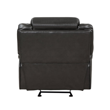 Amite Dark Gray Glider Reclining Chair by Homelegance at Eve Furniture