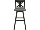 Amsonia Black Swivel Pub Counter Height Chairs, Set of 2 by Homelegance at Eve Furniture