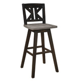 Amsonia Black Swivel Pub Counter Height Chairs, Set of 2 by Homelegance at Eve Furniture