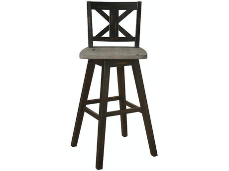 Amsonia Black Swivel Pub Counter Height Chairs, Set of 2 by Homelegance at Eve Furniture