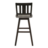 Amsonia Black Swivel Pub Counter Height Chairs, Set of 2 by Homelegance at Eve Furniture