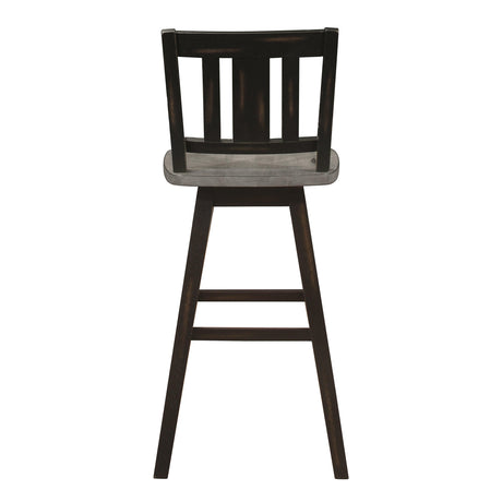 Amsonia Black Swivel Pub Counter Height Chairs, Set of 2 by Homelegance at Eve Furniture