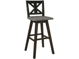 Amsonia Black Swivel Pub Counter Height Chairs, Set of 2 by Homelegance at Eve Furniture