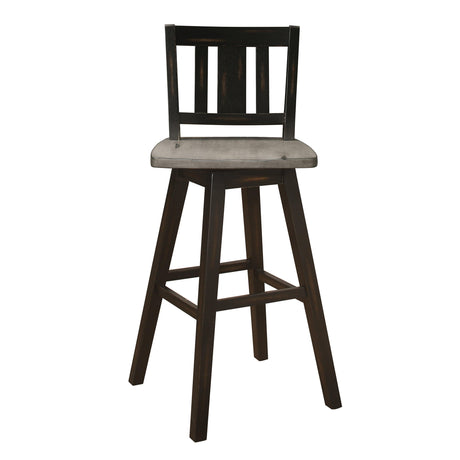 Amsonia Black Swivel Pub Counter Height Chairs, Set of 2 by Homelegance at Eve Furniture