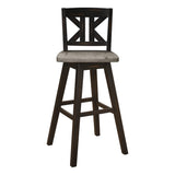 Amsonia Black Swivel Pub Counter Height Chairs, Set of 2 by Homelegance at Eve Furniture