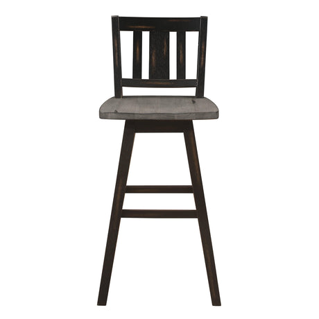 Amsonia Black Swivel Pub Counter Height Chairs, Set of 2 by Homelegance at Eve Furniture