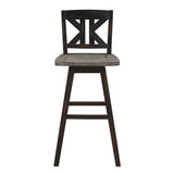 Amsonia Black Swivel Pub Counter Height Chairs, Set of 2 by Homelegance at Eve Furniture