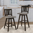 Amsonia Black Swivel Pub Counter Height Chairs, Set of 2 by Homelegance at Eve Furniture