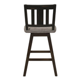 Amsonia Gray/Black Swivel Counter Height Chairs, Set of 2 by Homelegance at Eve Furniture