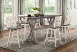 Amsonia Gray/White Counter Height Set by Homelegance at Eve Furniture