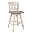 Amsonia Gray/White Swivel Counter Height Chairs, Set of 2 by Homelegance at Eve Furniture