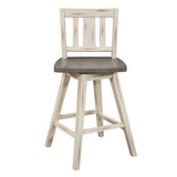 Amsonia Gray/White Swivel Counter Height Chairs, Set of 2 by Homelegance at Eve Furniture