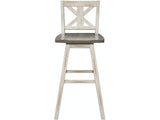 Amsonia White Swivel Pub Counter Height Chairs, Set of 2 by Homelegance at Eve Furniture