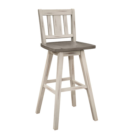 Amsonia White Swivel Pub Counter Height Chairs, Set of 2 by Homelegance at Eve Furniture