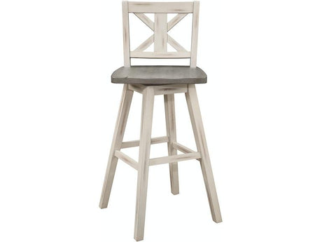 Amsonia White Swivel Pub Counter Height Chairs, Set of 2 by Homelegance at Eve Furniture