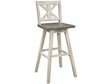 Amsonia White Swivel Pub Counter Height Chairs, Set of 2 by Homelegance at Eve Furniture