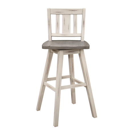 Amsonia White Swivel Pub Counter Height Chairs, Set of 2 by Homelegance at Eve Furniture