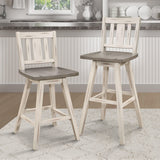Amsonia White Swivel Pub Counter Height Chairs, Set of 2 by Homelegance at Eve Furniture