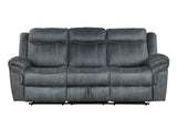 Andres 3-Piece Gray Leather Living Room Set by Happy Homes at Eve Furniture