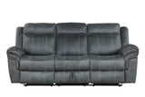 Gray Leather Living Room Set