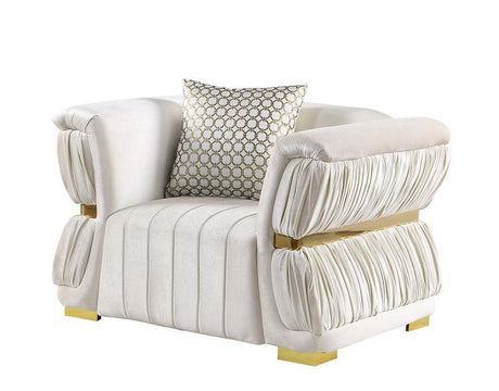 Anna White Living Room Set by New Era Innovations at Eve Furniture