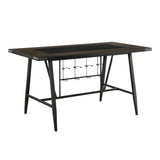 Appert Black/Dark Gray Counter Height Set by Homelegance at Eve Furniture