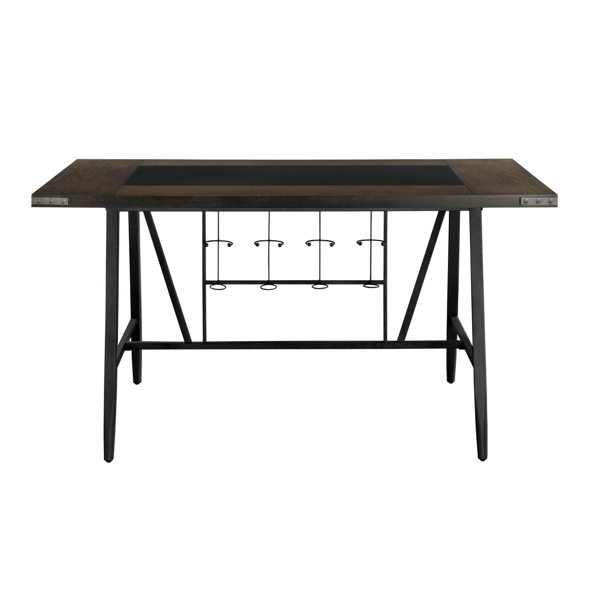 Appert Brown/Dark Gray Counter Height Table by Homelegance at Eve Furniture