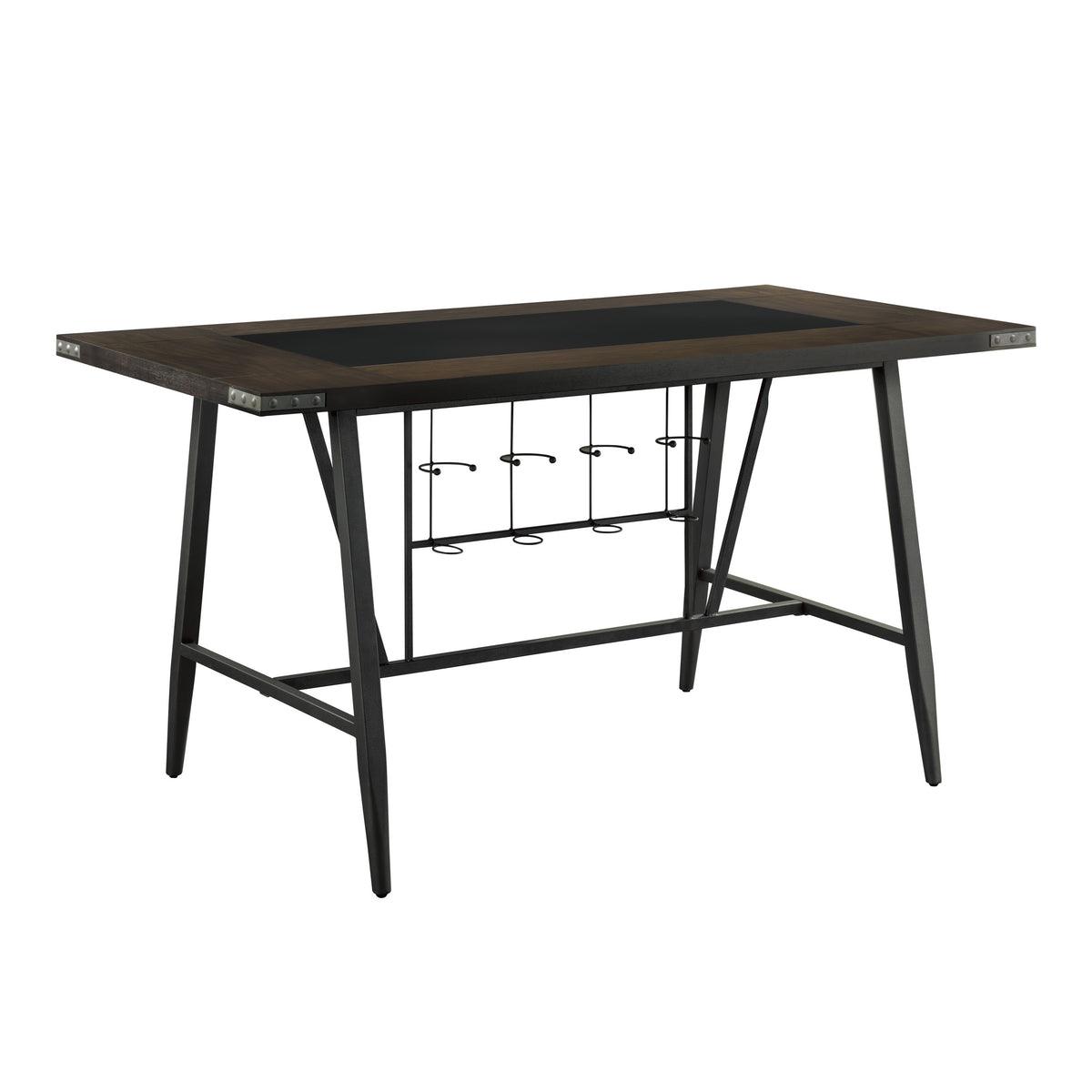Appert Brown/Dark Gray Counter Height Table by Homelegance at Eve Furniture