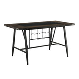Appert Brown/Dark Gray Counter Height Table by Homelegance at Eve Furniture