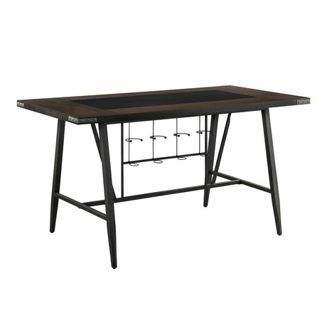 Appert Brown/Dark Gray Counter Height Table by Homelegance at Eve Furniture