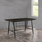 Appert Brown/Dark Gray Counter Height Table by Homelegance at Eve Furniture