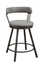 Appert Gray/Dark Gray Swivel Counter Chair, Set of 2 by Homelegance at Eve Furniture