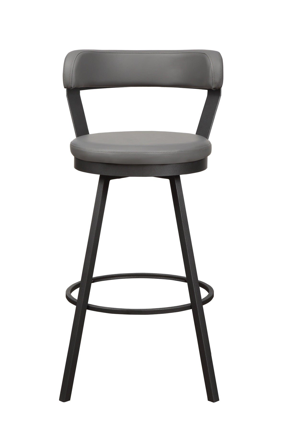 Appert Gray/Dark Gray Swivel Pub Height Chair, Set of 2 by Homelegance at Eve Furniture